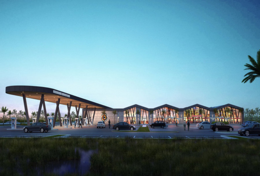 3d model of the finished casino